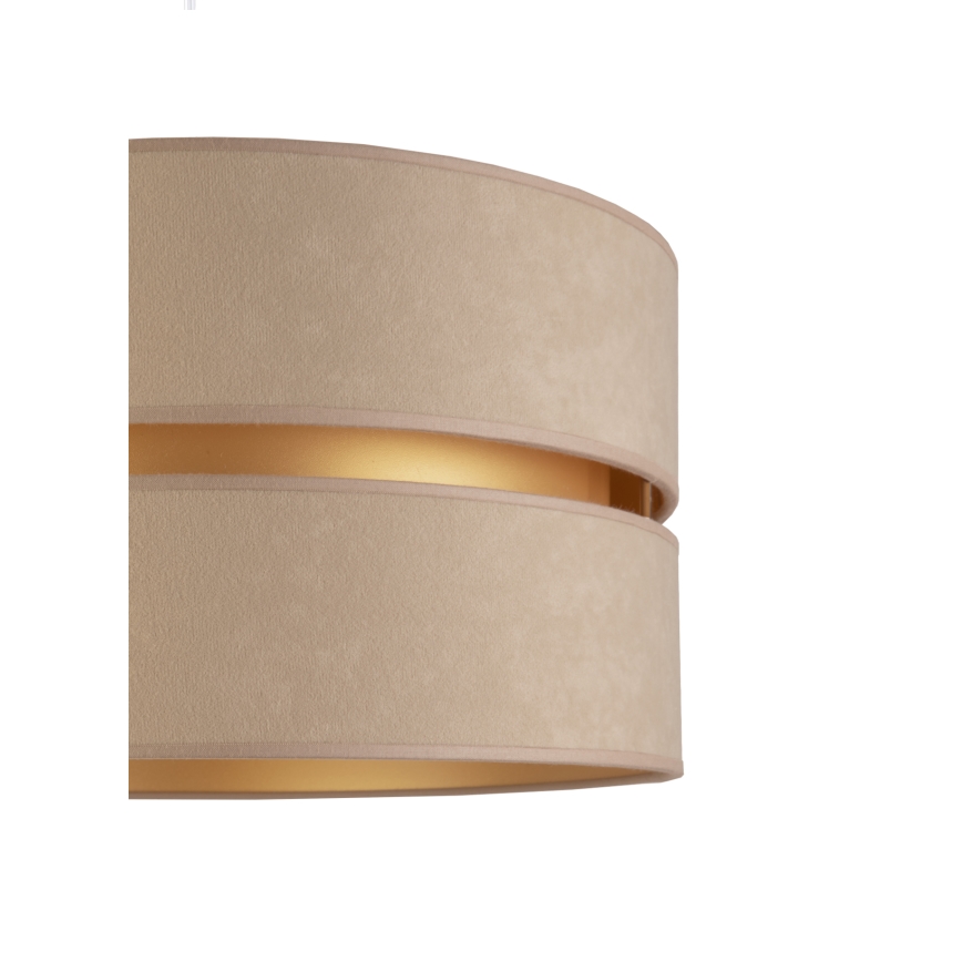 Duolla - Επιδαπέδιο φωτιστικό DUO 1xE27/60W/230V διάμετρος 44 cm μπεζ/καφέ