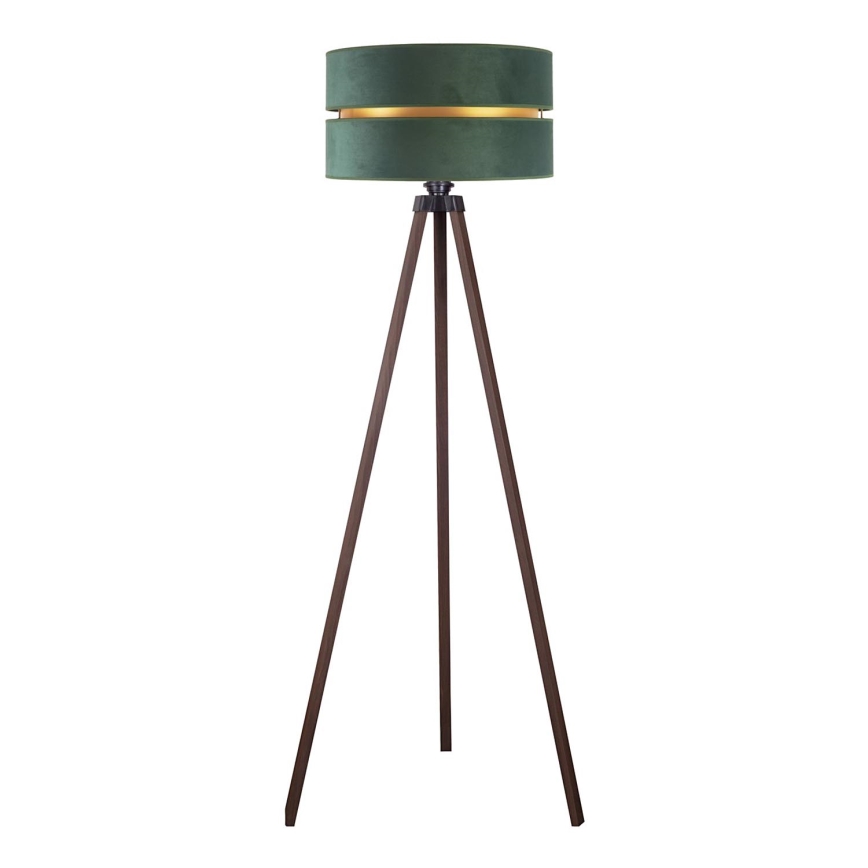 Duolla - Επιδαπέδιο φωτιστικό DUO 1xE27/60W/230V διάμετρος 44 cm πράσινο/καφέ