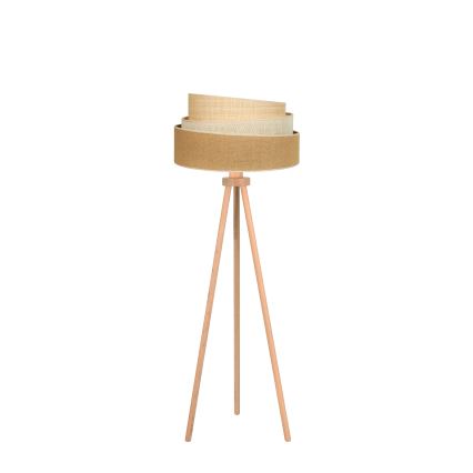 Duolla - Επιδαπέδιο φωτιστικό YUTE TRIO 1xE27/15W/230V διάμετρος 45 cm καφέ/γκρι/μπεζ