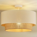 Duolla - Επιτοίχιο φωτιστικό BOHO 1xE27/15W/230V διάμ. 45 εκ. κρεμ/καφέ