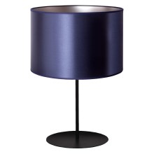 Duolla - Επιτραπέζιο φωτιστικό CANNES 1xE14/15W/230V 20 cm μπλε/ασημί/μαύρο