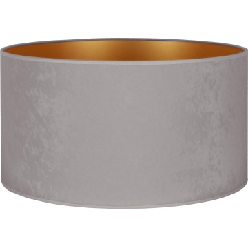 Duolla - Καπέλο φωτιστικού universal VELVET E27 διάμ. 35 εκ. γκρι/χρυσό