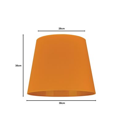Duolla - Καπέλο για επιδαπέδιο φωτιστικό CLASSIC L E27 διάμ. 38 εκ. κίτρινο
