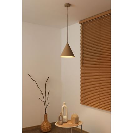 Duolla - Κρεμαστό φωτιστικό με καλώδιο IRONLINE 1xG9/3W/230V, διάμ. 25 εκ., μπεζ