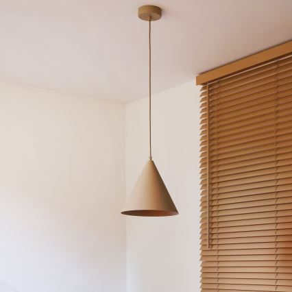 Duolla - Κρεμαστό φωτιστικό με καλώδιο IRONLINE 1xG9/3W/230V, διάμ. 25 εκ., μπεζ