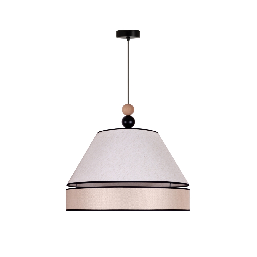 Duolla - Κρεμαστό φωτιστικό οροφής AVIGNON 1xE27/15W/230V διάμετρος 50 cm μπεζ