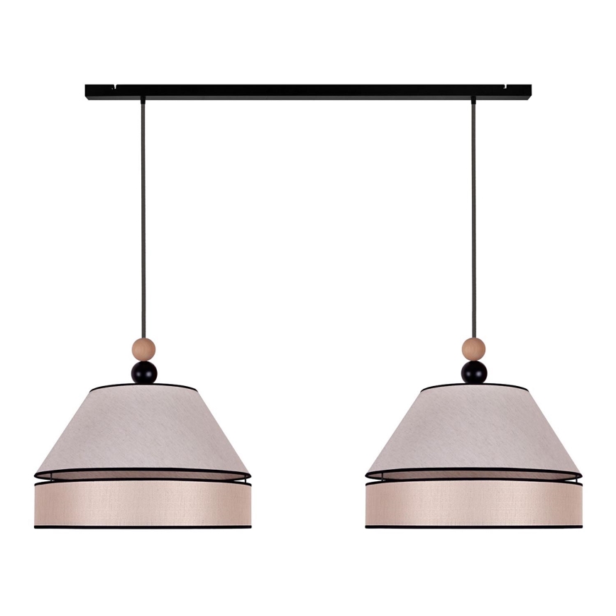 Duolla - Κρεμαστό φωτιστικό οροφής AVIGNON 2xE27/15W/230V μπεζ