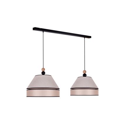 Duolla - Κρεμαστό φωτιστικό οροφής AVIGNON 2xE27/15W/230V μπεζ