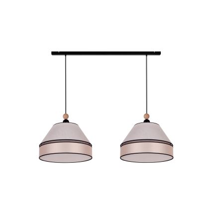 Duolla - Κρεμαστό φωτιστικό οροφής AVIGNON 2xE27/15W/230V μπεζ