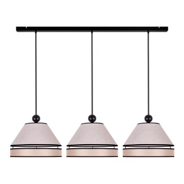 Duolla - Κρεμαστό φωτιστικό οροφής AVIGNON 3xE27/15W/230V μπεζ