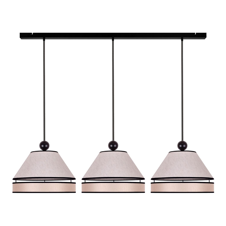 Duolla - Κρεμαστό φωτιστικό οροφής AVIGNON 3xE27/15W/230V μπεζ