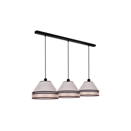 Duolla - Κρεμαστό φωτιστικό οροφής AVIGNON 3xE27/15W/230V μπεζ