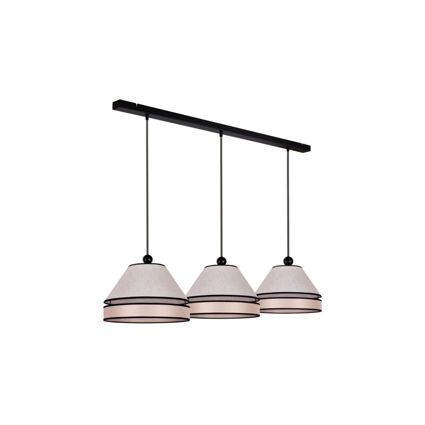 Duolla - Κρεμαστό φωτιστικό οροφής AVIGNON 3xE27/15W/230V μπεζ