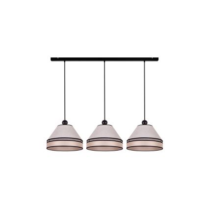 Duolla - Κρεμαστό φωτιστικό οροφής AVIGNON 3xE27/15W/230V μπεζ