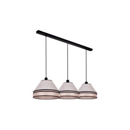 Duolla - Κρεμαστό φωτιστικό οροφής AVIGNON 3xE27/15W/230V μπεζ
