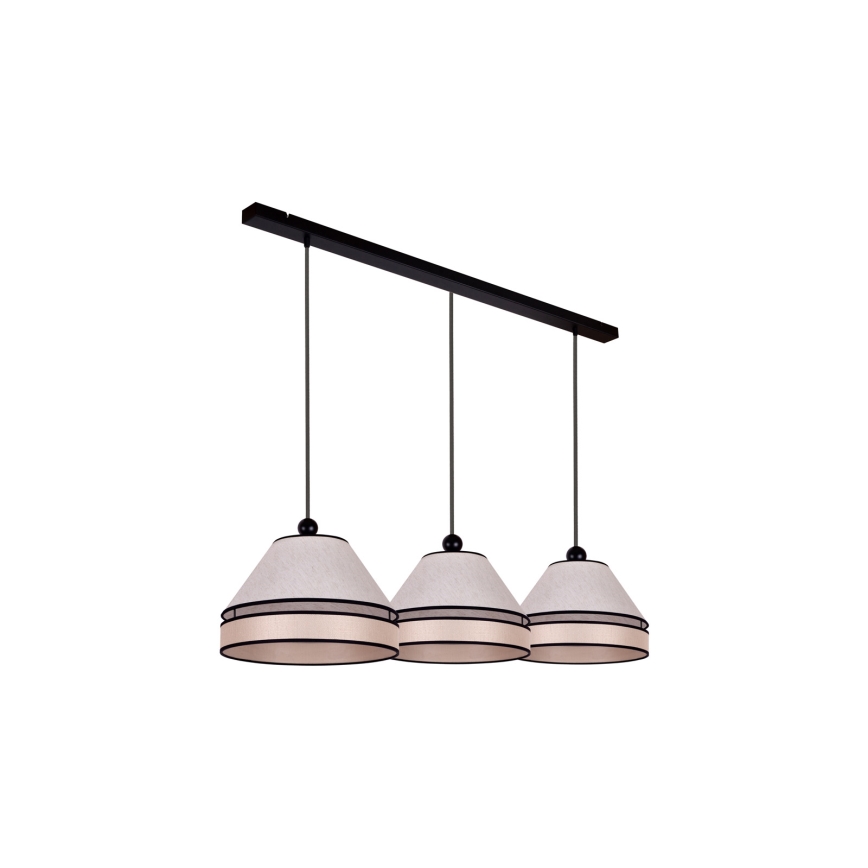 Duolla - Κρεμαστό φωτιστικό οροφής AVIGNON 3xE27/15W/230V μπεζ