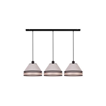 Duolla - Κρεμαστό φωτιστικό οροφής AVIGNON 3xE27/15W/230V μπεζ