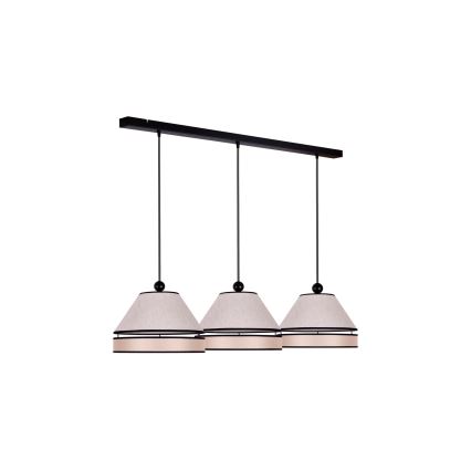 Duolla - Κρεμαστό φωτιστικό οροφής AVIGNON 3xE27/15W/230V μπεζ