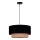 Duolla - Κρεμαστό φωτιστικό οροφής BOHO 1xE27/15W/230V διάμετρος 45 cm μαύρο/καφέ