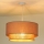 Duolla - Κρεμαστό φωτιστικό οροφής BOHO 1xE27/15W/230V διάμετρος 45 cm μπεζ/καφέ
