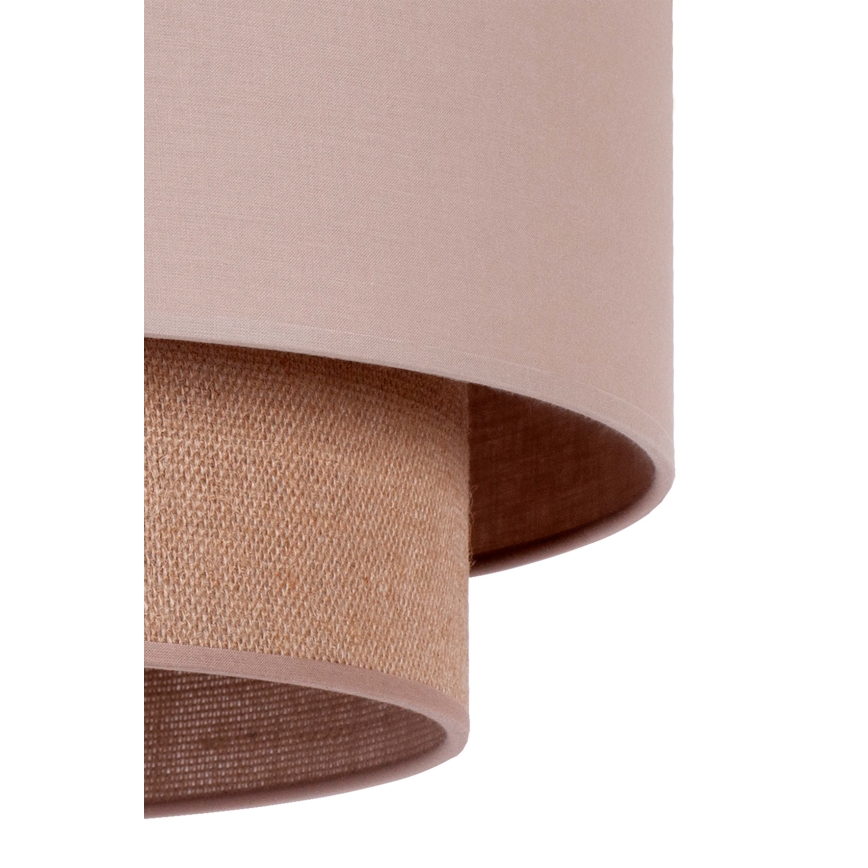 Duolla - Κρεμαστό φωτιστικό οροφής BOHO 1xE27/15W/230V διάμετρος 45 cm μπεζ/καφέ