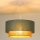 Duolla - Κρεμαστό φωτιστικό οροφής BOHO 1xE27/15W/230V διάμετρος 45 cm πράσινο/καφέ