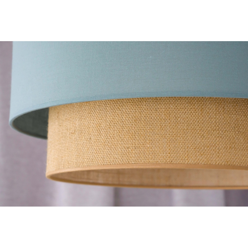 Duolla - Κρεμαστό φωτιστικό οροφής BOHO 1xE27/15W/230V διάμετρος 45 cm πράσινο/καφέ