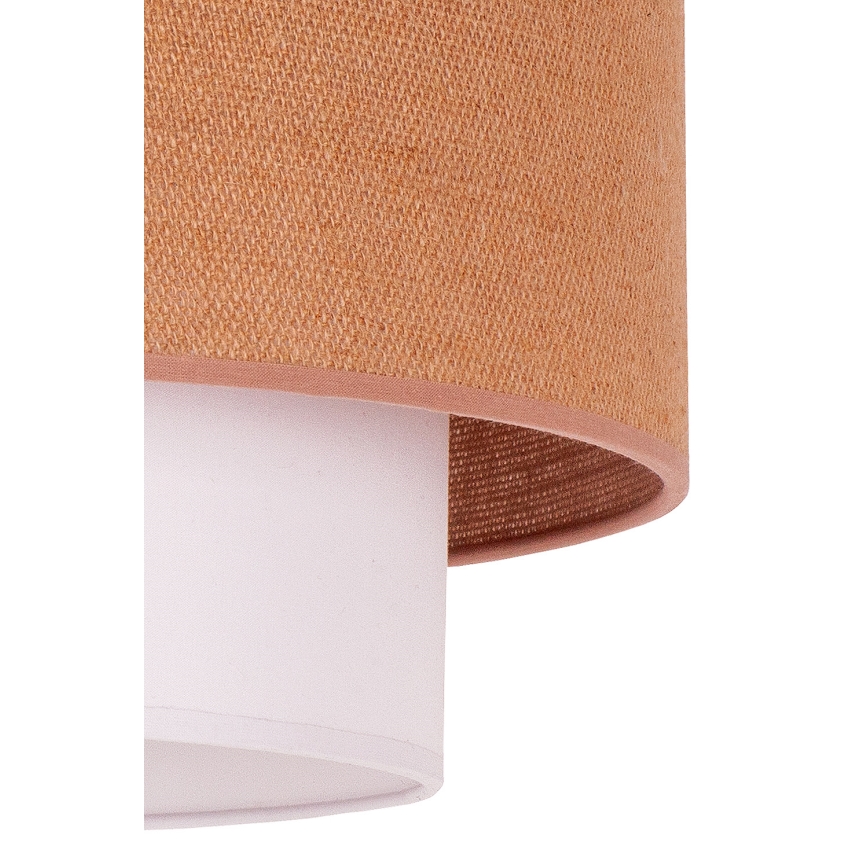 Duolla - Κρεμαστό φωτιστικό οροφής BOHO 1xE27/40W/230V διάμετρος 45 cm μπεζ/λευκό