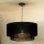 Duolla - Κρεμαστό φωτιστικό οροφής BOHO RATTAN 1xE27/15W/230V διάμετρος 45 cm μαύρο