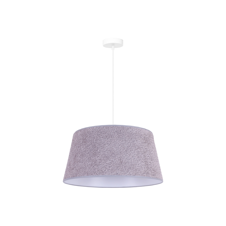 Duolla - Κρεμαστό φωτιστικό οροφής BOUCLE 1xE27/15W/230V διάμετρος 50 cm γκρι