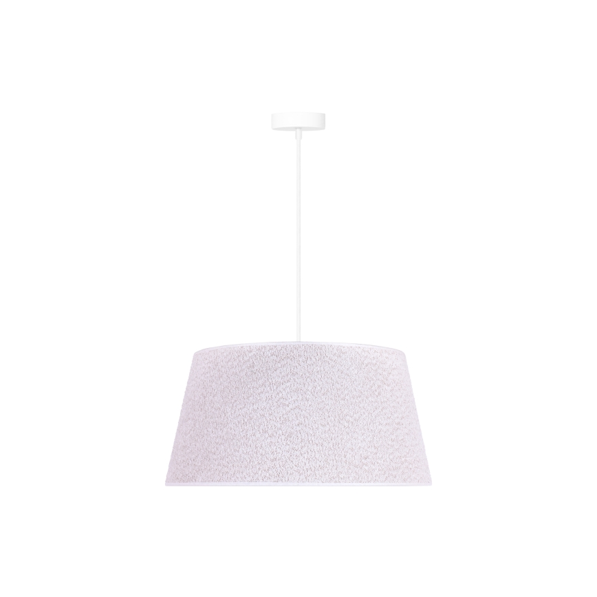 Duolla - Κρεμαστό φωτιστικό οροφής BOUCLE 1xE27/15W/230V διάμετρος 50 cm λευκό