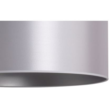 Duolla - Κρεμαστό φωτιστικό οροφής CANNES 1xE27/15W/230V διάμετρος 45 cm ασημί