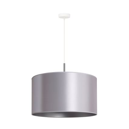 Duolla - Κρεμαστό φωτιστικό οροφής CANNES 1xE27/15W/230V διάμετρος 45 cm ασημί