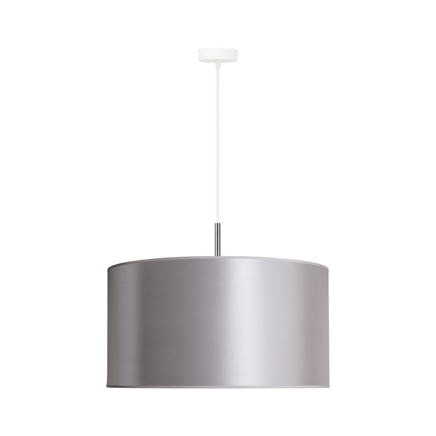 Duolla - Κρεμαστό φωτιστικό οροφής CANNES 1xE27/15W/230V διάμετρος 45 cm ασημί