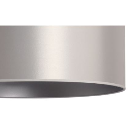 Duolla - Κρεμαστό φωτιστικό οροφής CANNES 1xE27/15W/230V διάμετρος 45 cm ασημί