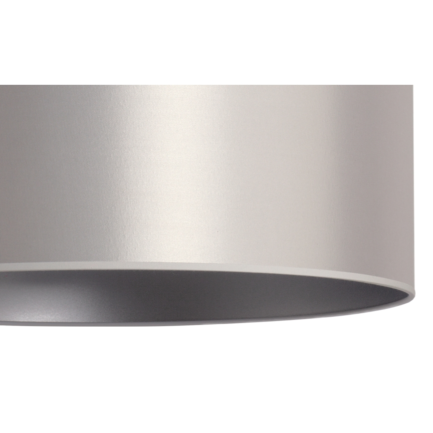 Duolla - Κρεμαστό φωτιστικό οροφής CANNES 1xE27/15W/230V διάμετρος 45 cm ασημί