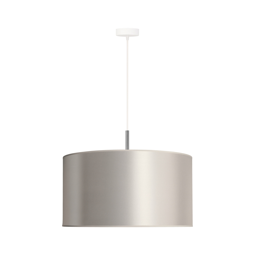 Duolla - Κρεμαστό φωτιστικό οροφής CANNES 1xE27/15W/230V διάμετρος 45 cm ασημί