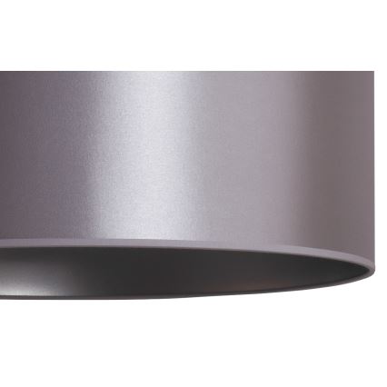 Duolla - Κρεμαστό φωτιστικό οροφής CANNES 1xE27/15W/230V διάμετρος 45 cm ασημί