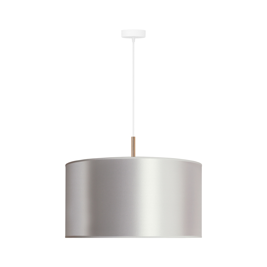 Duolla - Κρεμαστό φωτιστικό οροφής CANNES 1xE27/15W/230V διάμετρος 45 cm ασημί/χάλκινο