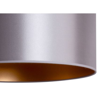 Duolla - Κρεμαστό φωτιστικό οροφής CANNES 1xE27/15W/230V διάμετρος 45 cm ασημί/χάλκινο