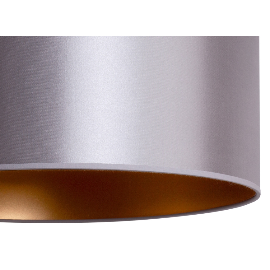 Duolla - Κρεμαστό φωτιστικό οροφής CANNES 1xE27/15W/230V διάμετρος 45 cm ασημί/χάλκινο