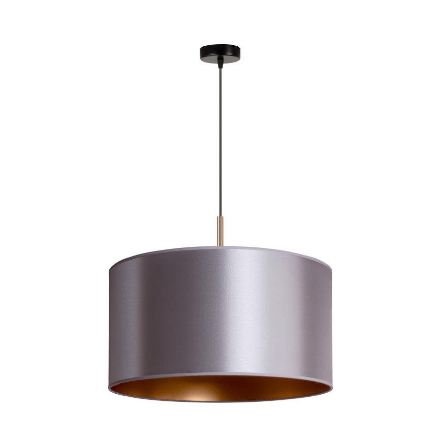 Duolla - Κρεμαστό φωτιστικό οροφής CANNES 1xE27/15W/230V διάμετρος 45 cm ασημί/χάλκινο