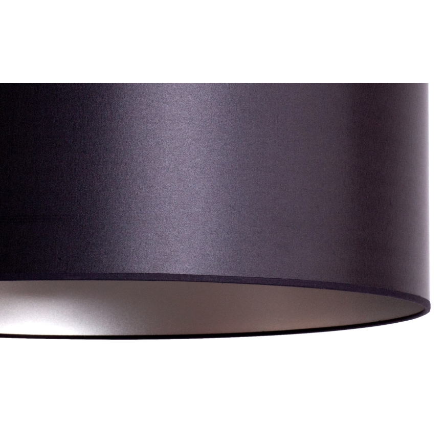 Duolla - Κρεμαστό φωτιστικό οροφής CANNES 1xE27/15W/230V διάμετρος 45 cm μαύρο/ασημί