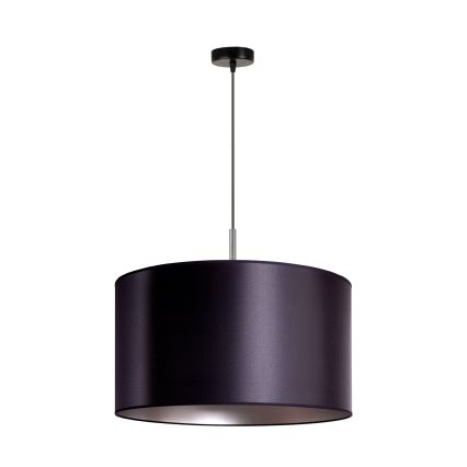 Duolla - Κρεμαστό φωτιστικό οροφής CANNES 1xE27/15W/230V διάμετρος 45 cm μαύρο/ασημί