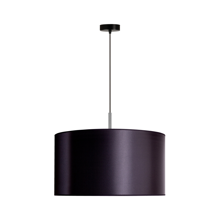 Duolla - Κρεμαστό φωτιστικό οροφής CANNES 1xE27/15W/230V διάμετρος 45 cm μαύρο/ασημί