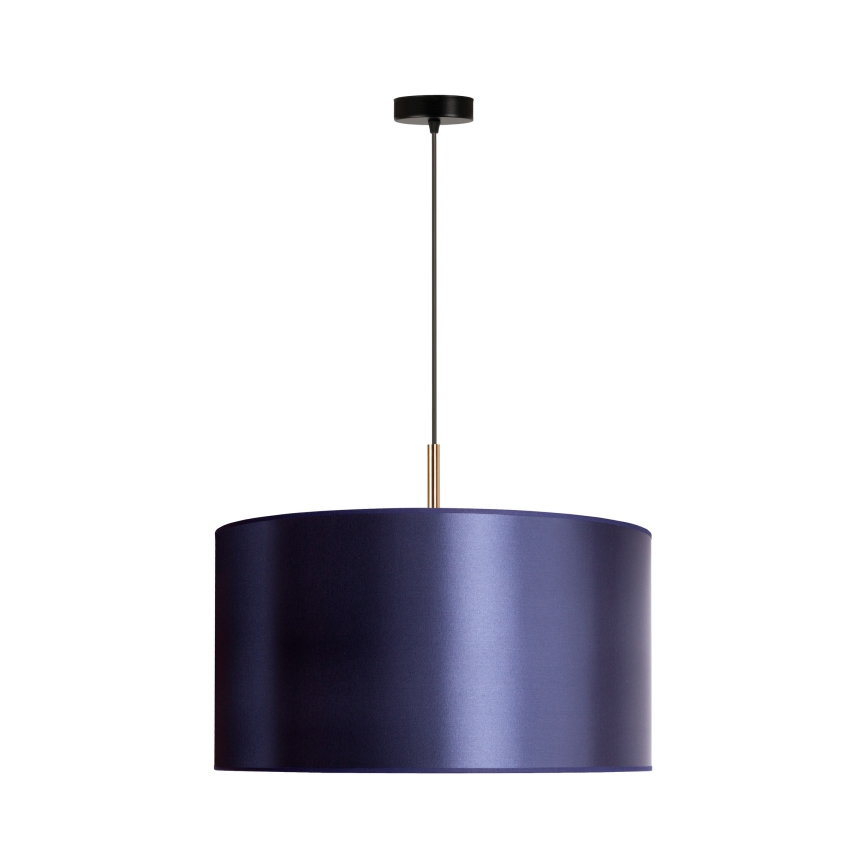 Duolla - Κρεμαστό φωτιστικό οροφής CANNES 1xE27/15W/230V διάμετρος 45 cm μπλε/χάλκινο