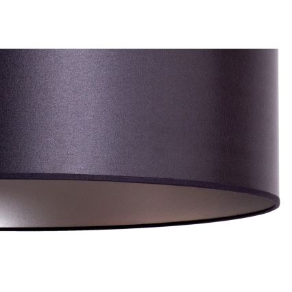 Duolla - Κρεμαστό φωτιστικό οροφής CANNES 1xE27/15W/230V διάμετρος 50 cm μαύρο/ασημί