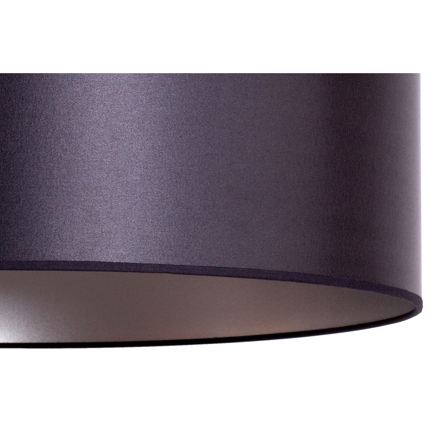 Duolla - Κρεμαστό φωτιστικό οροφής CANNES 1xE27/15W/230V διάμετρος 50 cm μαύρο/ασημί