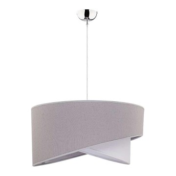 Duolla - Κρεμαστό φωτιστικό οροφής CELLO 1xE27/40W/230V διάμετρος 45 cm γκρι