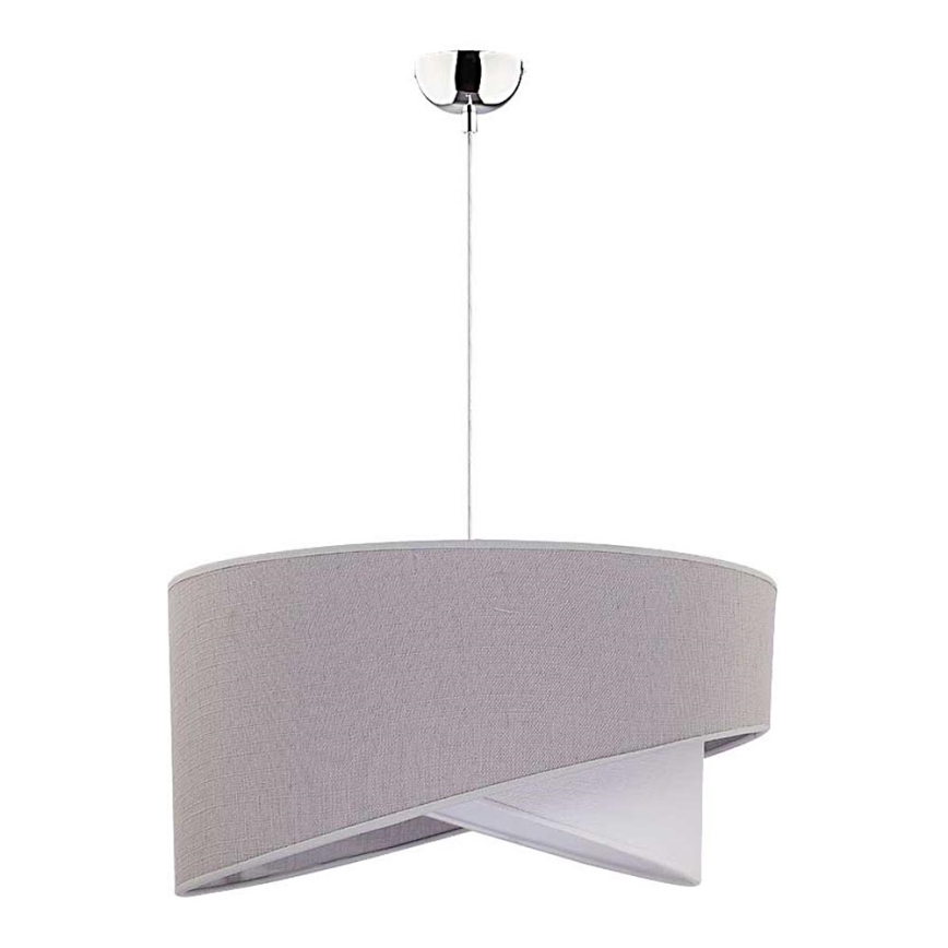 Duolla - Κρεμαστό φωτιστικό οροφής CELLO 1xE27/40W/230V διάμετρος 45 cm γκρι